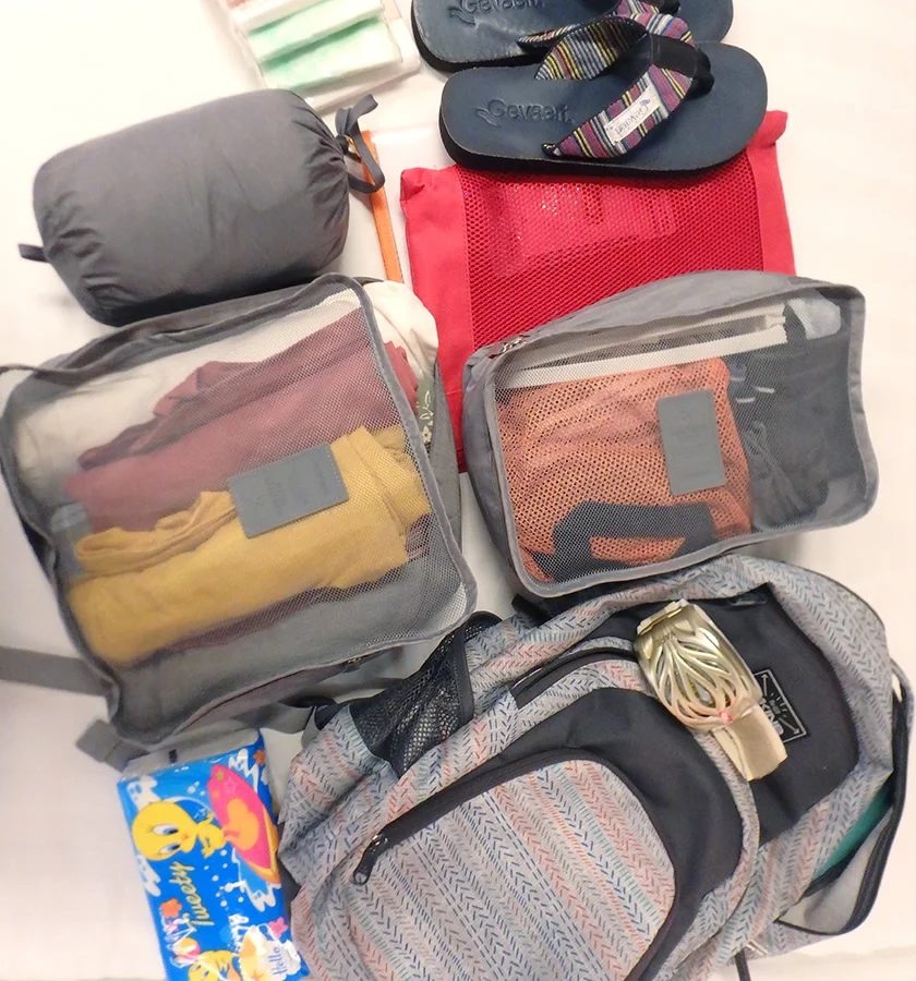 【実体験レポート】LCCエアアジア（AirAsia）の制限内持ち込み荷物(計7kg以内)だけで1週間の海外旅行に行く方法（中身公開）