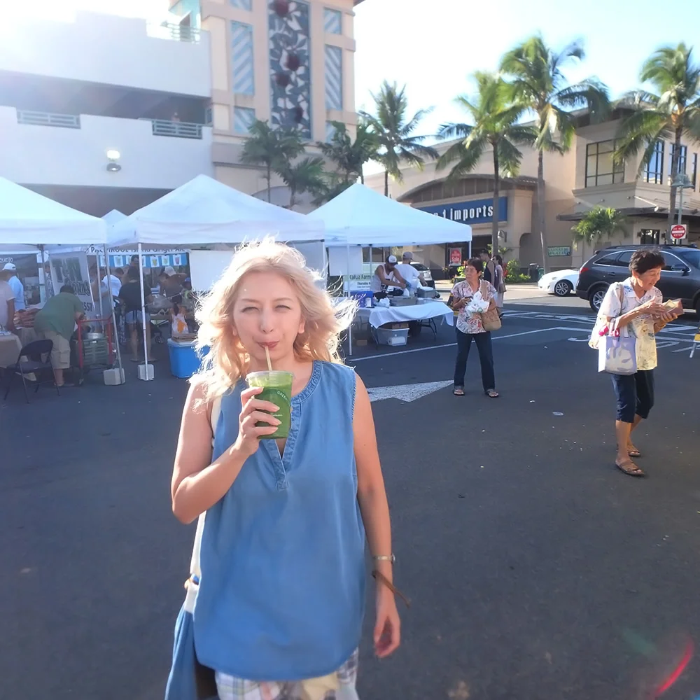 [エアアジアで行く激安ハワイ旅行記22] 木曜日開催のカイルアナイトマーケット。車で早めに来れば駐車場が停めやすい。