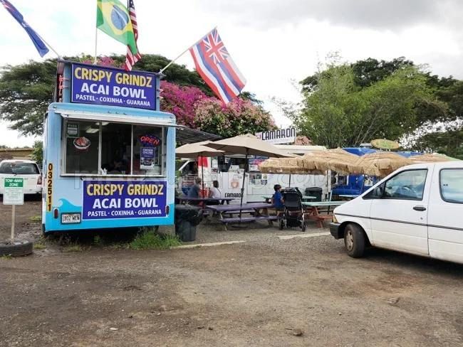 [ハワイ最後の楽園「モロカイ島」旅行記91] ノースショア・ハレイワタウンのフードトラックでアサイーボウル