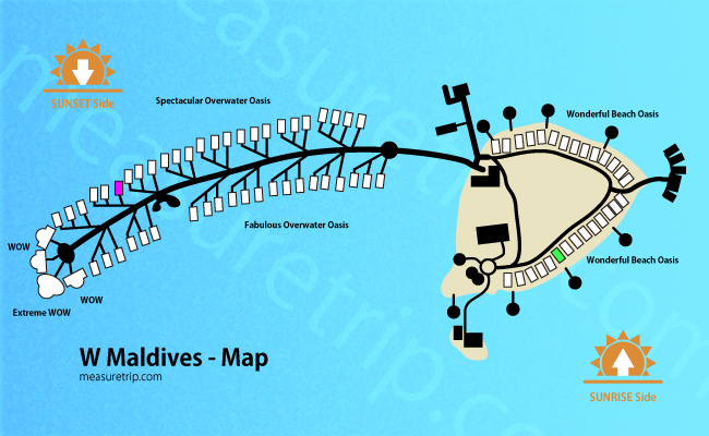 Wモルディブ 地図 / マップ