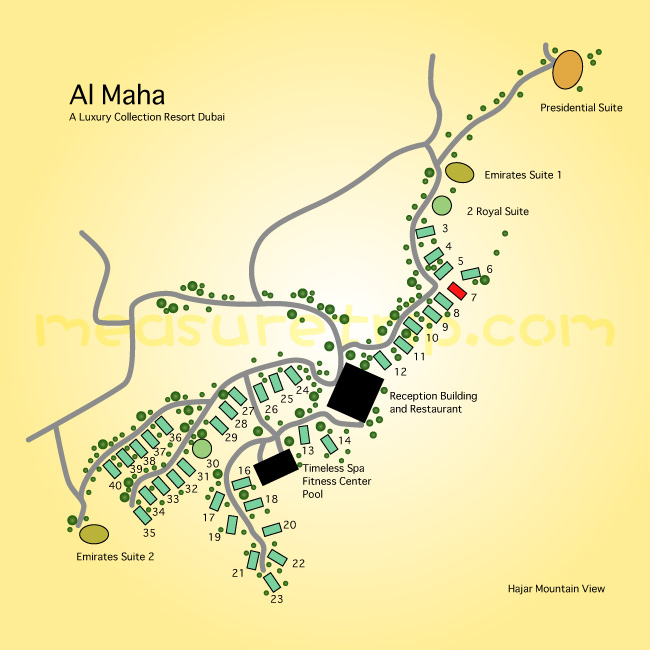 al maha map - アルマハ リゾート内地図