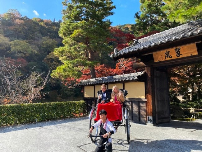 人力車 京都 嵐山 観光