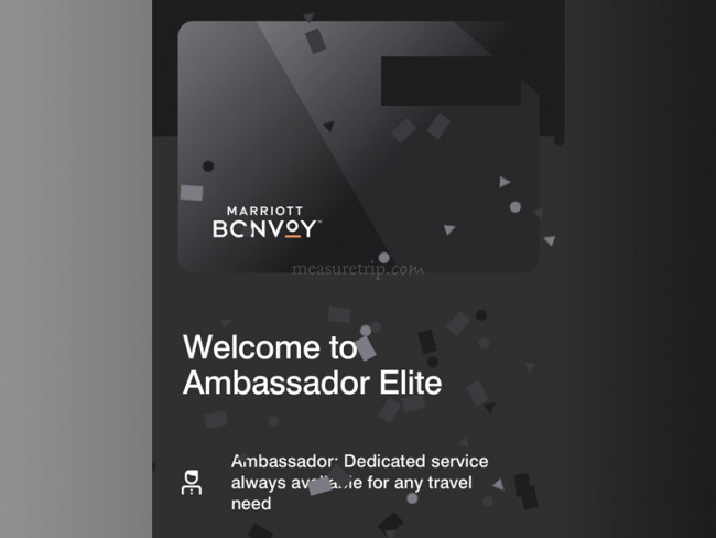 Marriott Bonvoy アンバサダーエリート