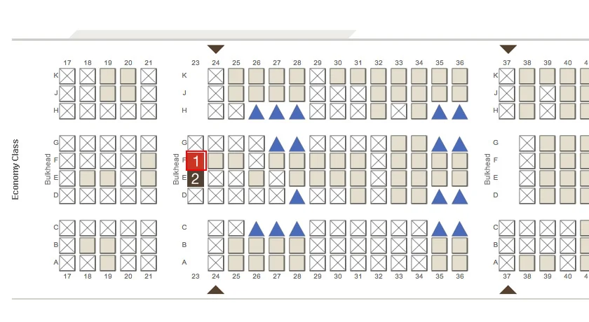 エミレーツ航空 事前の座席指定の方法と座席指定の費用