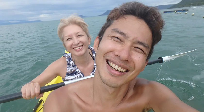 [雨季で格安！ベトナム・フーコック島旅行記48] カヤック in フーコック島