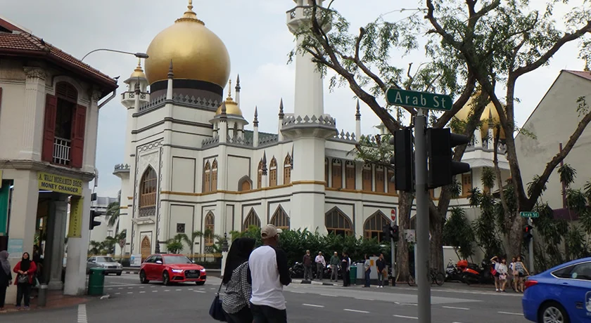 [常夏のシンガポール・クリスマス旅行記29] アラブストリートのサルタンモスクは休館日