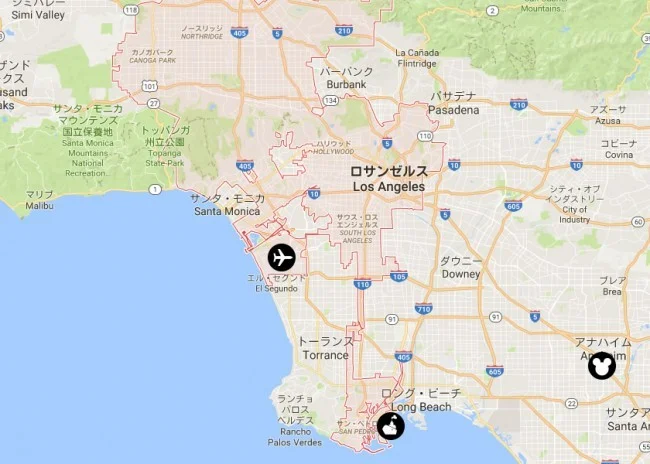 [LAからメキシコクルーズ＆ディズニーランド旅行記5] クルーズの旅程前後で泊まる宿さがし。ロサンゼルスの治安と危険なエリアも一緒に調べてみた。