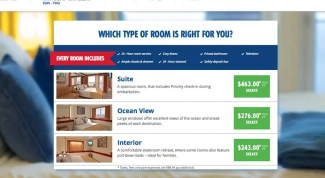 [LAからメキシコクルーズ＆ディズニーランド旅行記6] カーニバルクルーズの本サイトでの予約の仕方