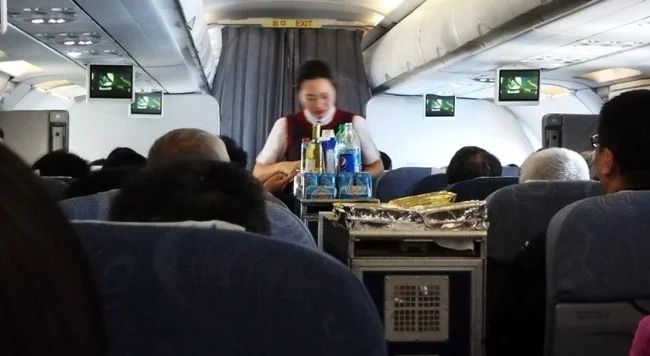 [LAからメキシコクルーズ＆ディズニーランド旅行記15] 中国国際航空。短距離フライトでも機内食を提供してくるって、地味にスゴいと思うんだが。。。