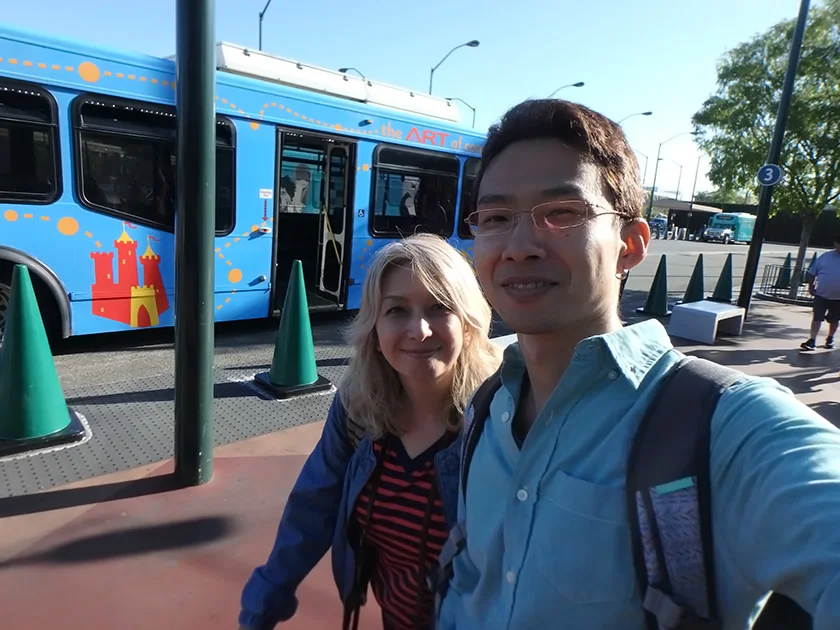 [LAからメキシコクルーズ＆ディズニーランド旅行記57] カリフォルニア・ディズニーランドに到着!