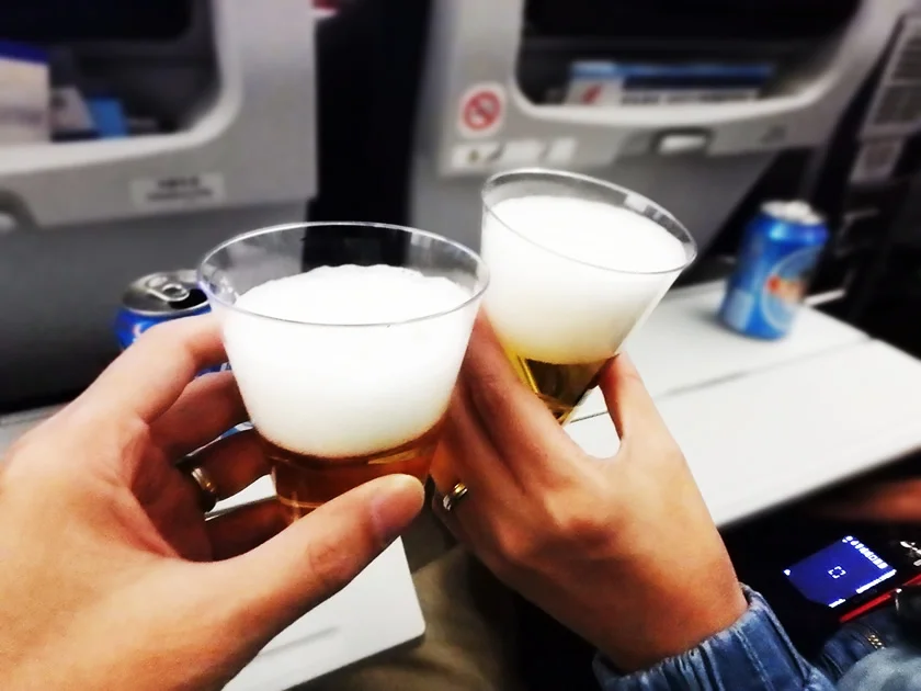 [LAからメキシコクルーズ＆ディズニーランド旅行記69] 中国国際航空 CA888便(B787-9)の機内の様子と機内食