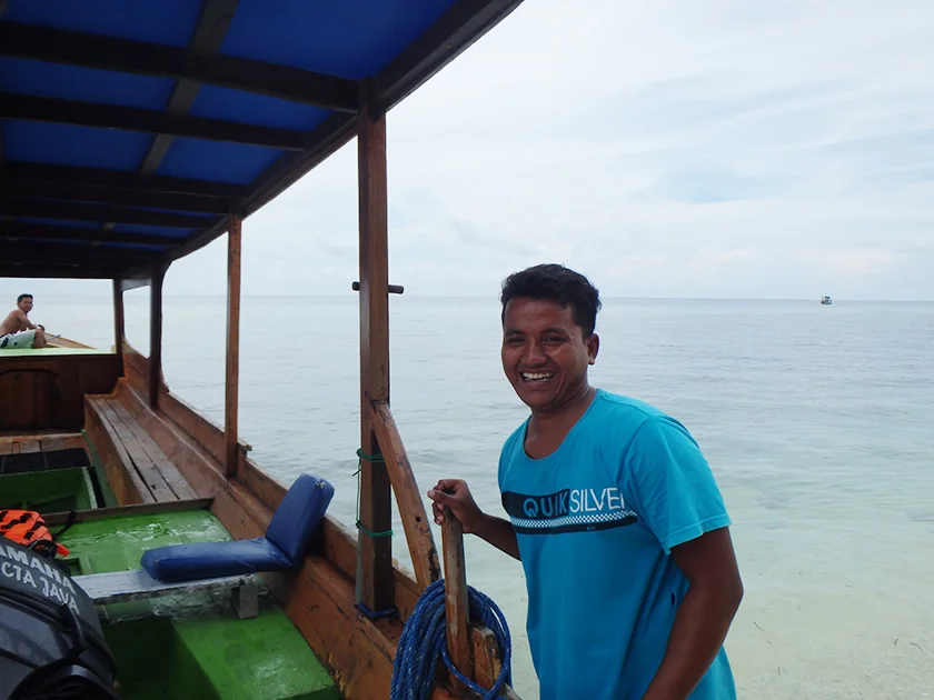 [インドネシアのパリピ秘境・ギリ島旅行記40] 初めてのボートシュノーケルを終えて。