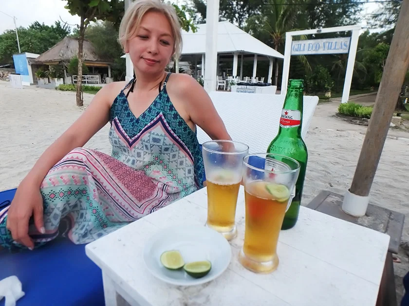 [インドネシアのパリピ秘境・ギリ島旅行記40] 初めてのボートシュノーケルを終えて。
