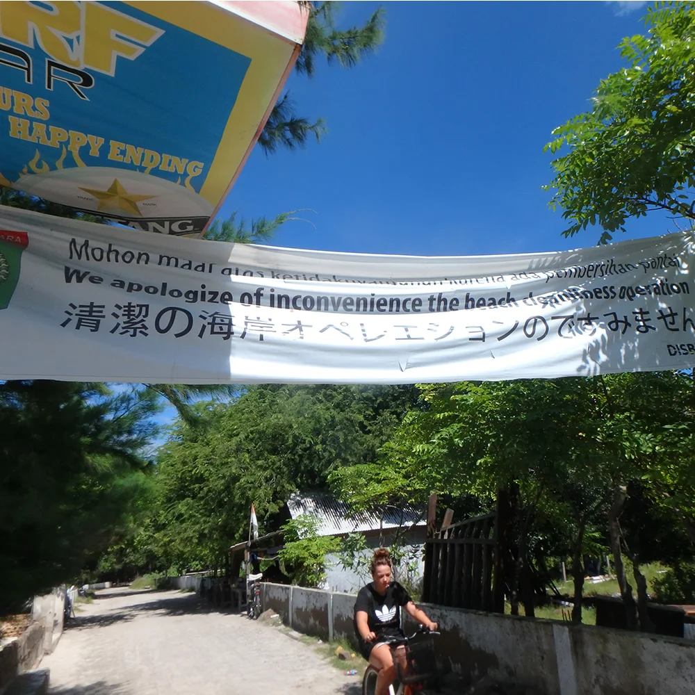 [インドネシアのパリピ秘境・ギリ島旅行記55] ギリ・トラワンガン島・自転車トリップ再び♪