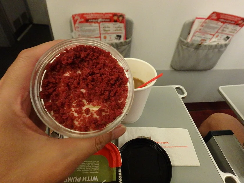 [インドネシアのパリピ秘境・ギリ島旅行記60] エアアジア A320-200。短距離線AK307便の機内の様子。