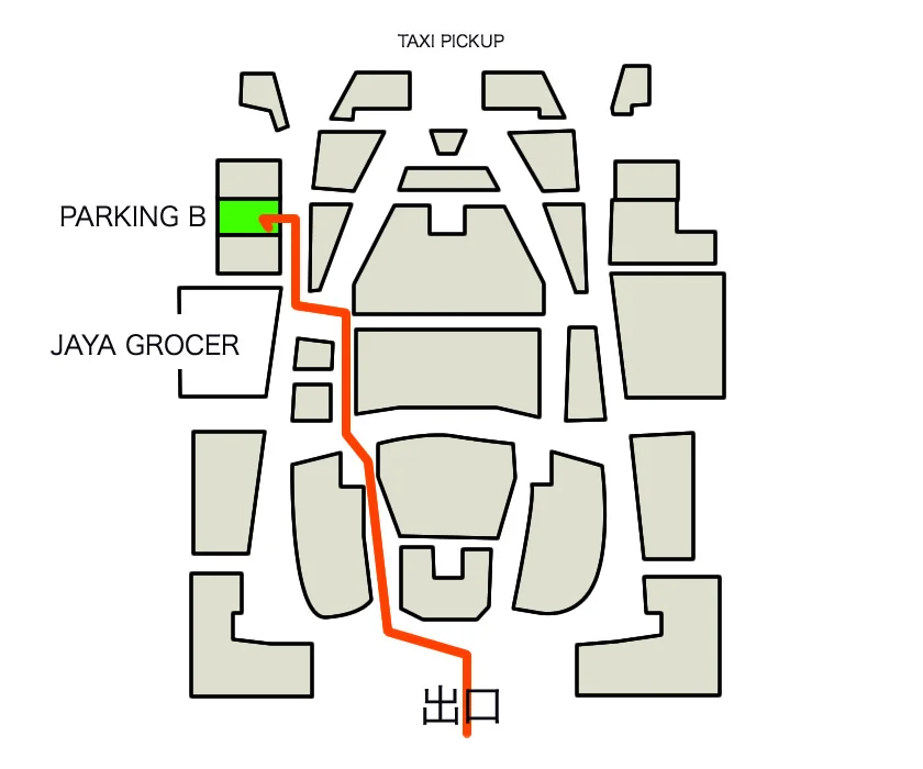 [インドネシアのパリピ秘境・ギリ島旅行記62] KLIA2空港からチューンホテルへの行き方・夜の図解編