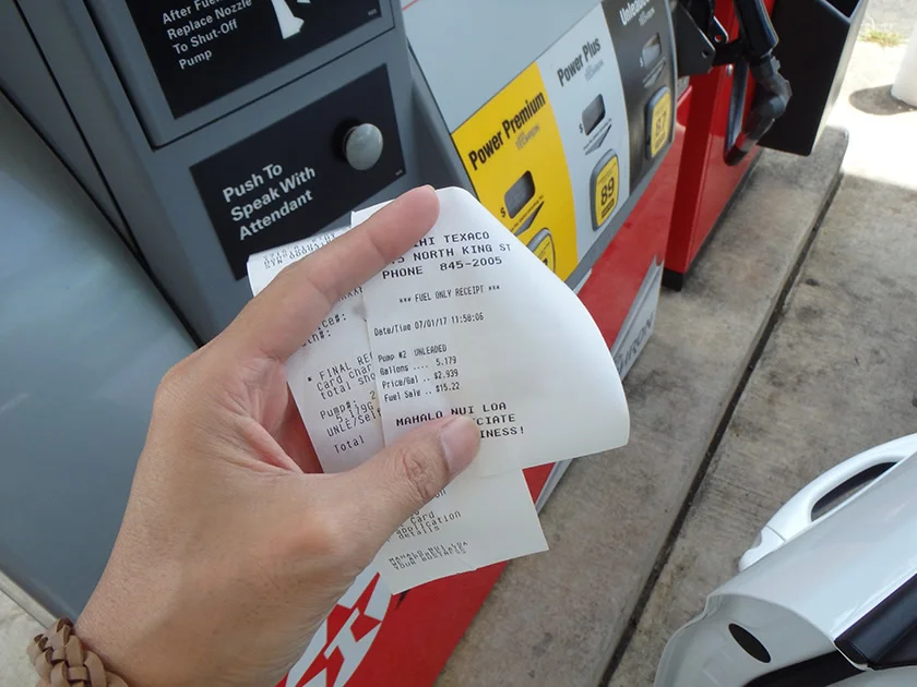 [エアアジアで行く激安ハワイ旅行記38] ハワイのガソリンスタンドで、日本のクレジットカードで支払う方法。
