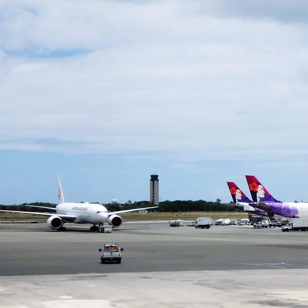 [エアアジアで行く激安ハワイ旅行記41] ダニエル・K・イノウエ国際空港(ホノルル)の出発エリアにたどり着く。