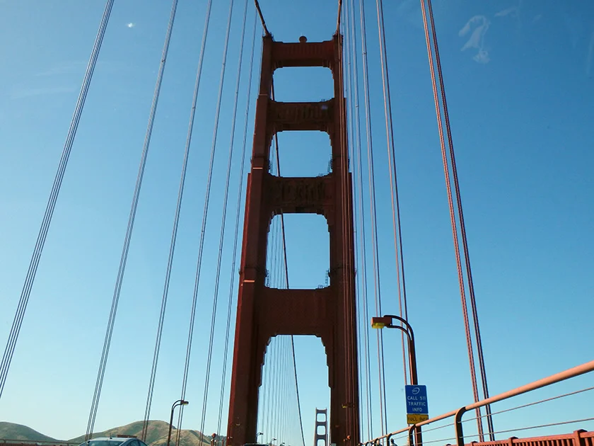 [片道1万円！？激安サンフランシスコ旅行記36] ゴールデンゲートブリッジのビューポイントで記念撮影タイム♪