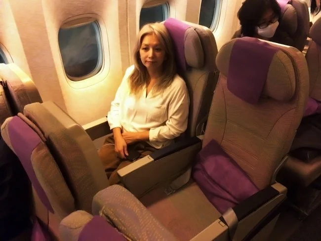 [エミレーツ航空で往復1.9万円！爆安フランス・パリ旅行記11] エミレーツ航空EK313便に搭乗。今回はツインシートを事前に取ったよ♪