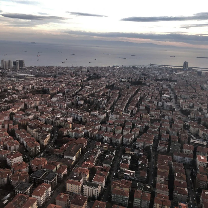 【海外旅行LIVE | 17年12月29日】飛行機から見るイスタンブールの街並み