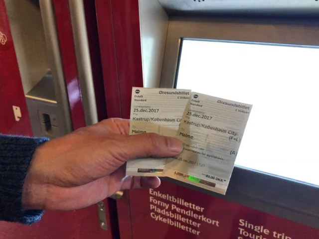 コペンハーゲンから国鉄DSBでスウェーデン・マルメに行くチケット購入方法