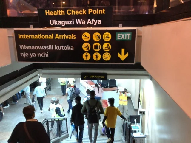 [北欧とアフリカを巡る年末年始の冒険旅行記：サファリ編10] タンザニア入国。空港はカオス状態（汗）