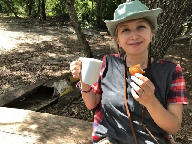 [北欧とアフリカを巡る年末年始の冒険旅行記：サファリ編51] 藪の奥からカバの鳴き声（汗）そこに居るんちゃうん？
