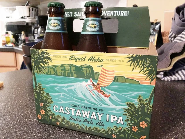 [ハワイ最後の楽園「モロカイ島」旅行記31] ハワイの美味しいクラフトビール コナ・ビール「CASTAWAY IPA」