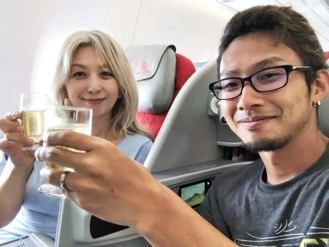 [北欧とアフリカを巡る年末年始の冒険旅行記：ザンジバルビーチ編54] アフリカのエアラインで評価No1のエチオピア航空さんのビジネスクラス