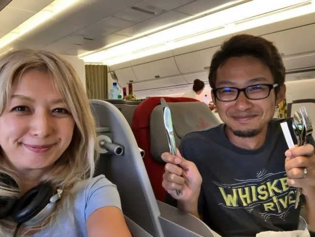 [北欧とアフリカを巡る年末年始の冒険旅行記：ザンジバルビーチ編56] エチオピア航空A350ビジネスクラスの機内食