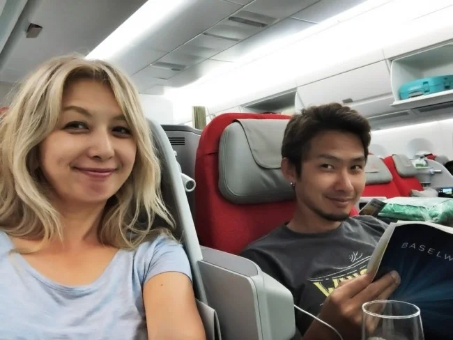 [北欧とアフリカを巡る年末年始の冒険旅行記：ザンジバルビーチ編62] エチオピア航空ET684便（上海行き）1回目の機内食。あれ？さっきと同じ料理？
