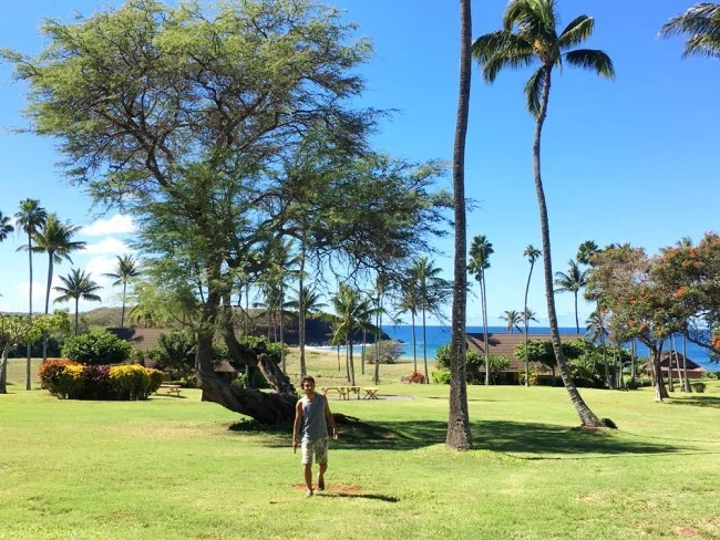[ハワイ最後の楽園「モロカイ島」旅行記64] おはよう！今日は晴天！これが本当のモロカイ島だよ♪