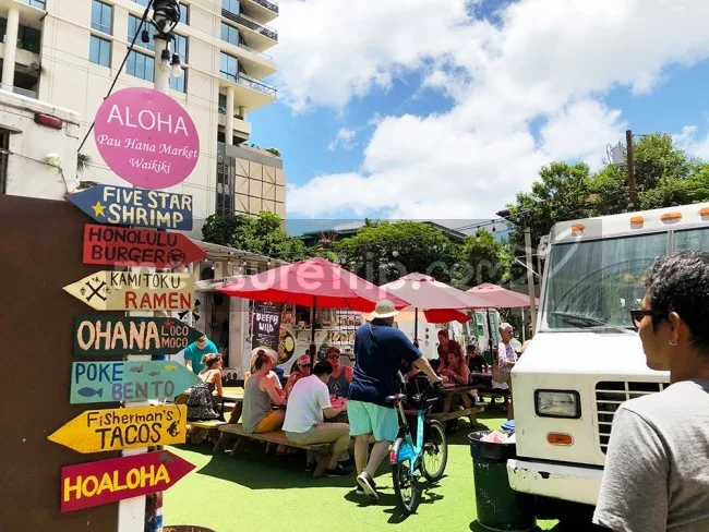 ワイキキフードトラック(屋台村)を堪能!ワイキキビーチウォーク