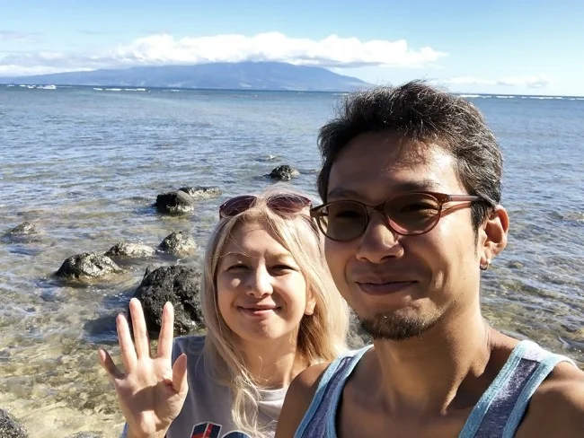 [ハワイ最後の楽園「モロカイ島」旅行記73] マウイ島が見える♪モロカイ島の東側のビーチの様子