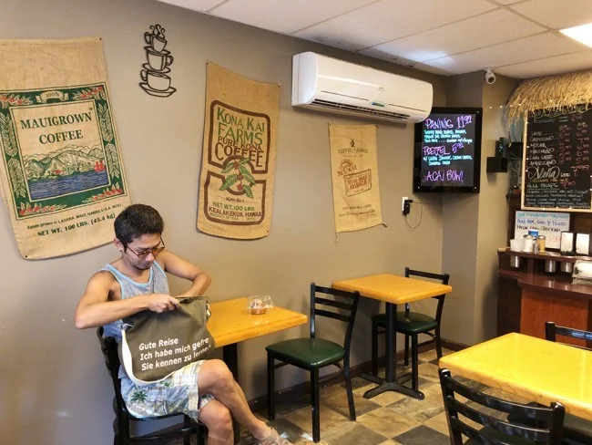 [ハワイ最後の楽園「モロカイ島」旅行記77] 日曜日でも開いているカウナカカイのHula Been Cafeフラ・ビーン・カフェ
