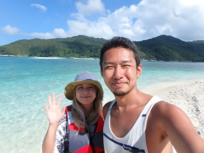 [マレーシアの秘境離島・レダン島GW旅行記50] 無人島「Pulau Kerengga - 蟻島」に着いたぞー！・・・って疲れた（汗）。
