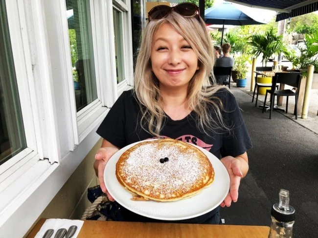 【海外旅行LIVE | 18年7月19日】パンケーキを食べにOver Easy @ カイルア へ