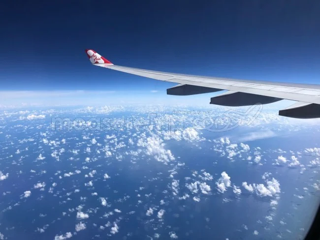 [憧れのラニカイビーチに泊まるハワイ旅行記9] エアアジアのハワイ線。おすすめのドリンクメニューはこれだ！