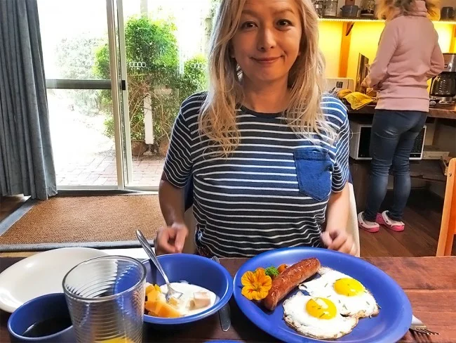 【海外旅行LIVE | 18年9月22日】むっちゃ美味しい手作りの朝食＠デンマーク（WA）のB＆B