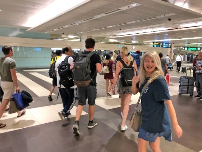 飛行機の機内の服装 - 国際線 海外旅行・女性編 / 着用写真あり