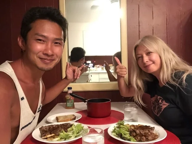 [憧れのラニカイビーチに泊まるハワイ旅行記68] ラニカイビーチで過ごす旅行最後の晩餐。