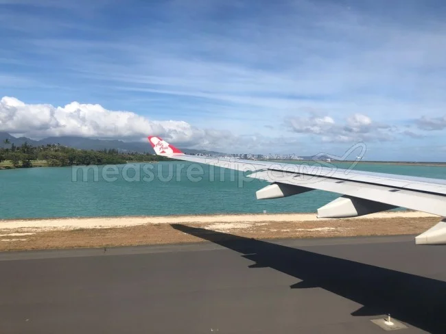 [憧れのラニカイビーチに泊まるハワイ旅行記75] エアアジアのA330でハワイから日本へ帰ろう！