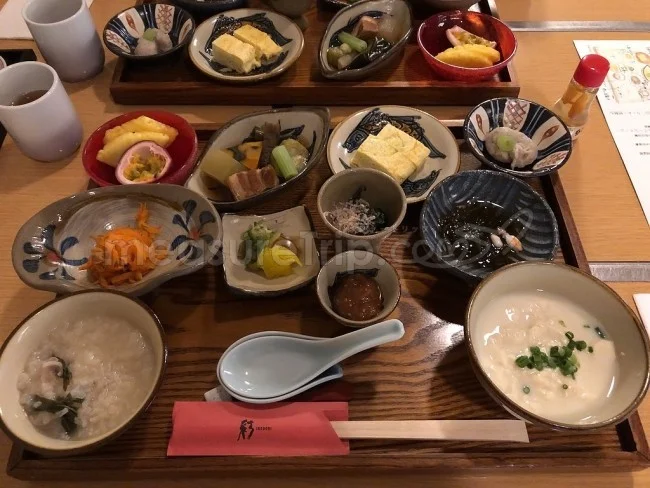 [マリオット・プラチナチャレンジ物語53] ルネサンスリゾートオキナワ・和食レストラン「彩」で琉球朝食を食べてみた。