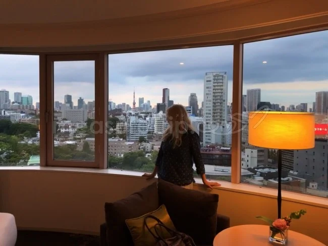 [マリオット・プラチナチャレンジ物語59] ザ・プリンスさくらタワー東京の東京タワービューのコーナールームへ♪