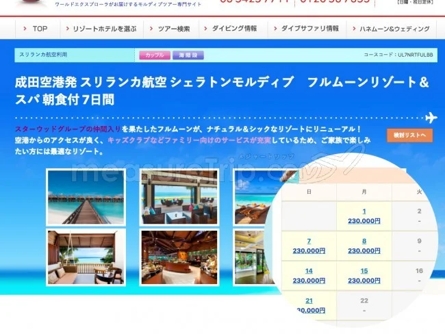 【モルディブ旅行】ツアーと個人旅行・旅費が安いのはどっち?