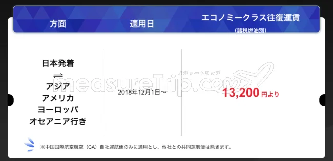 【緊急！セール情報】中国国際航空さんのブラックフライデーセールはドイツ・フランクフルト往復が28200円！パリも30200円！