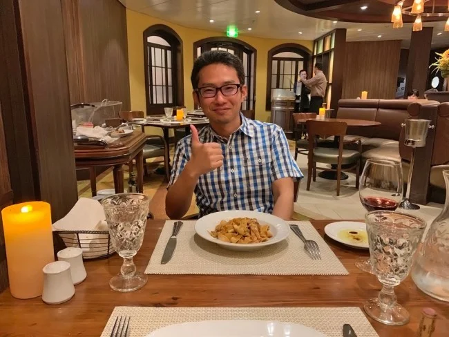 ロイヤルカリビアン ボイジャー・オブ・ザ・シーズのイタリアンレストラン「ジョバンニズ・テーブル」