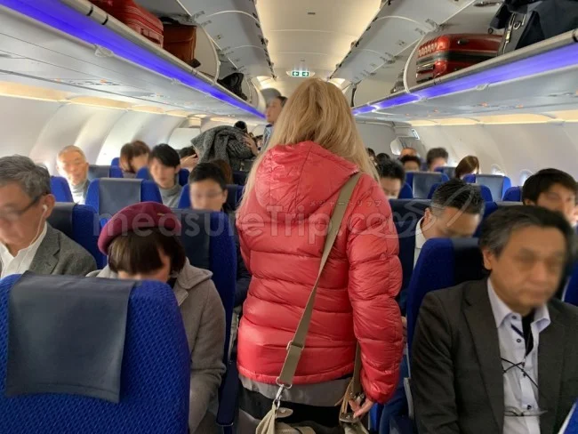 [ボイジャー・オブ・ザ・シーズで行く東南アジア・クルーズ旅行記7] ANAさんの国内線 A321neo に搭乗。国内線なのに個人モニターが付いてる！