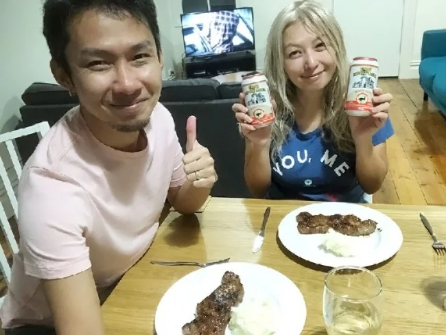 [野生のカンガルーがいる世界一のビーチを目指して！西オーストラリア・ロングドライブ旅行記64] HOPETOUNのおうちで晩ごはん！オーストラリアで食べるオージービーフは硬いのか？